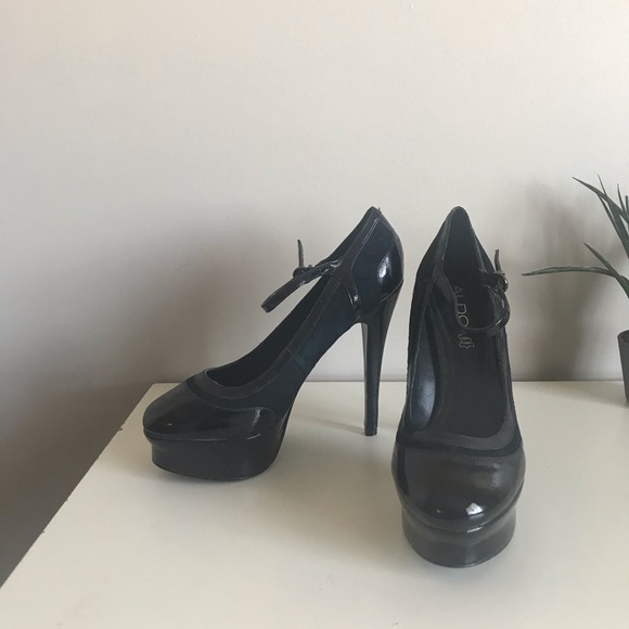 Platform Leather Heels - Picture 3 of 11